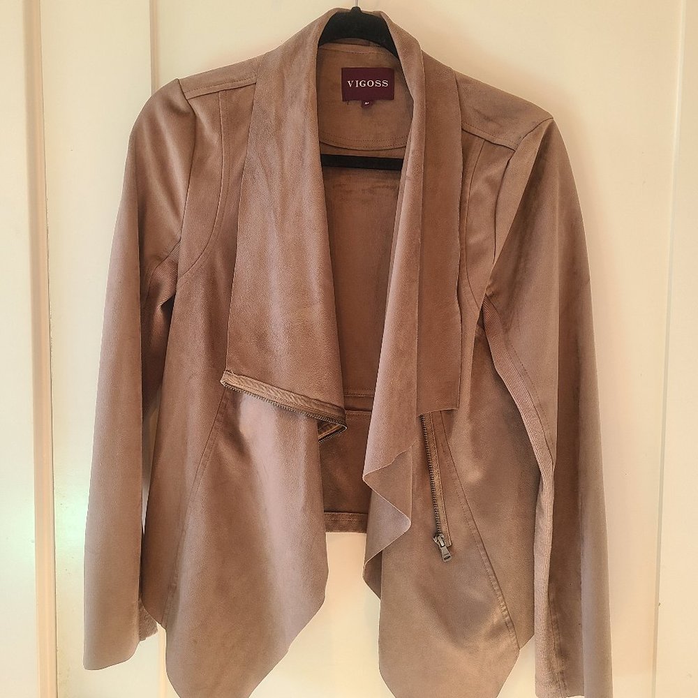 Tan suede Vigoss jacket - size M